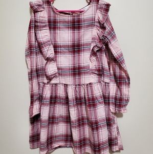 Girls plaid and ruffle h&m dress